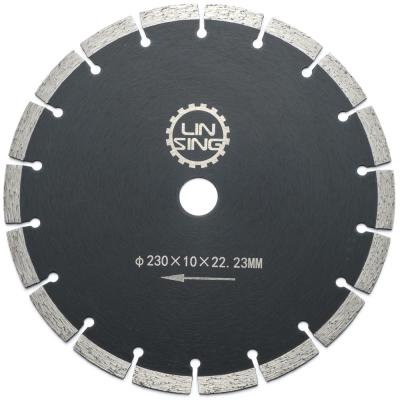 Disco de corte de diamante segmentado a laser de 9 230mm para telhas cerâmicas de mármore de granito e concreto