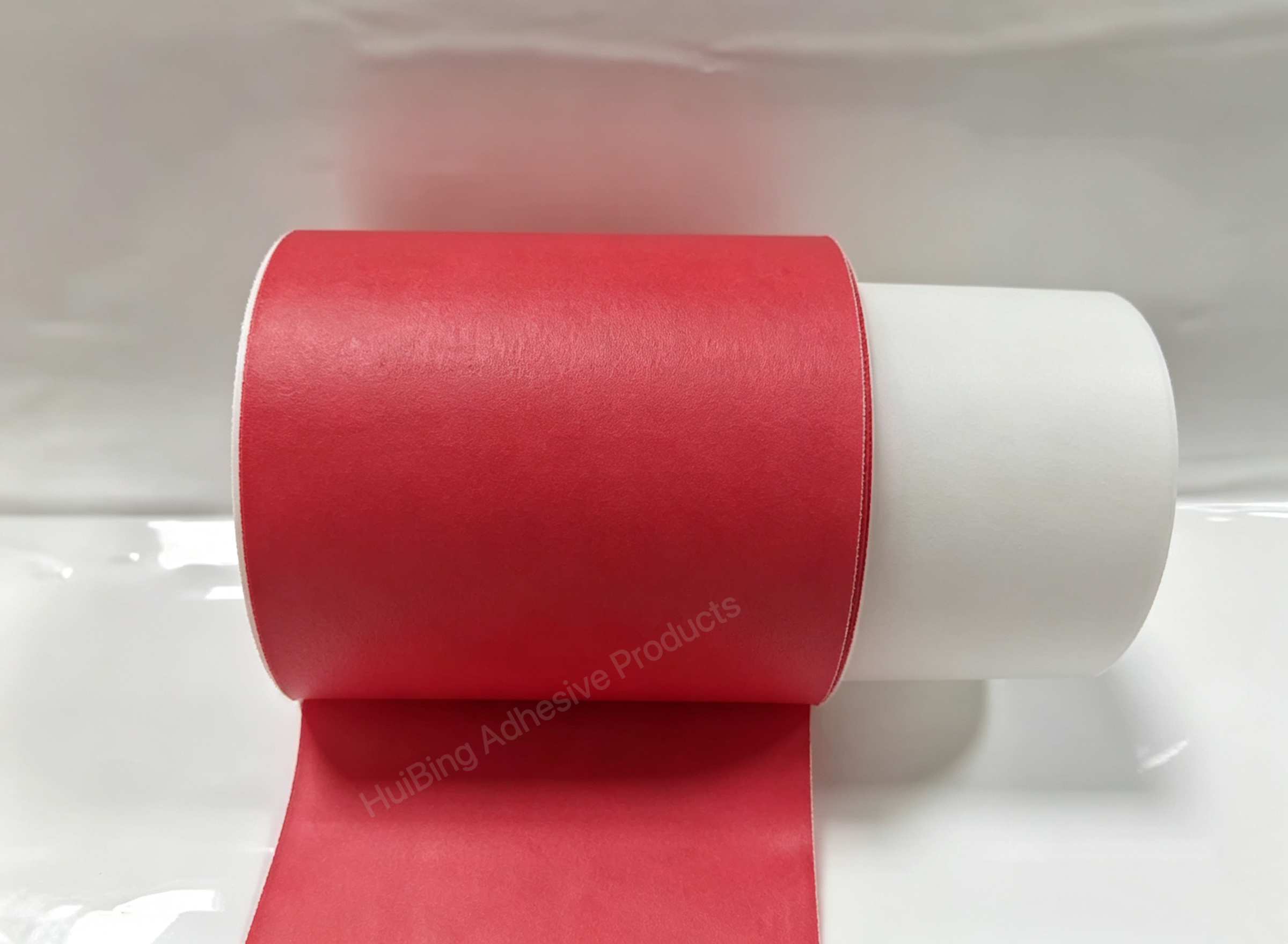 Red High Adhesion Easy Tear Silicone Masking Tape 200um Thickness for Professional Painting