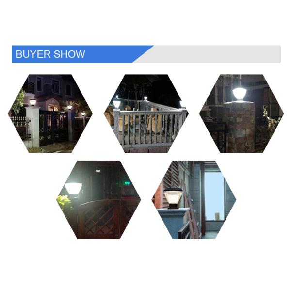 Garden LED Solar Outdoor Waterproof Decoration All In One Lamp Pillar Light