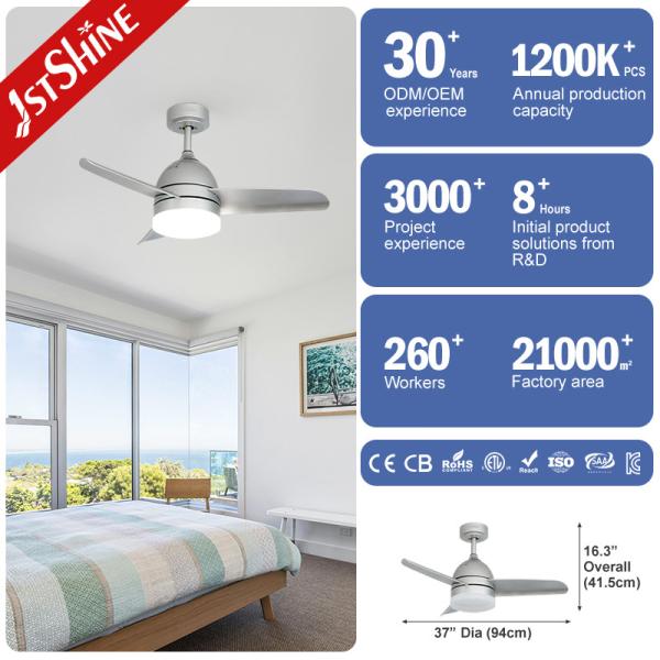 小部屋 メタル LED 天井扇風機 6 スピードと安価で簡単に清潔なデザイン