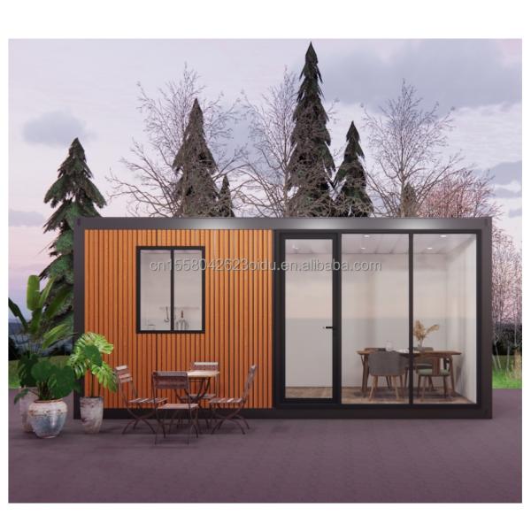 Casa prefabricada moderna de 3 dormitorios Prefabricada modular Contenedor pequeño Extensible Estructura exterior de acero