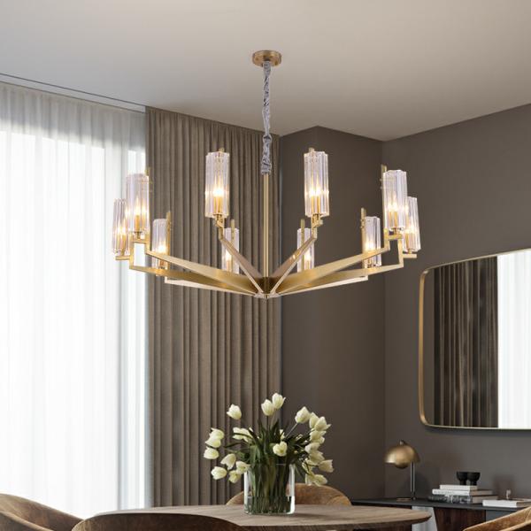 Crystal Breakfast Bar Pendant Lights Home Lighting Gold Color Chandelier