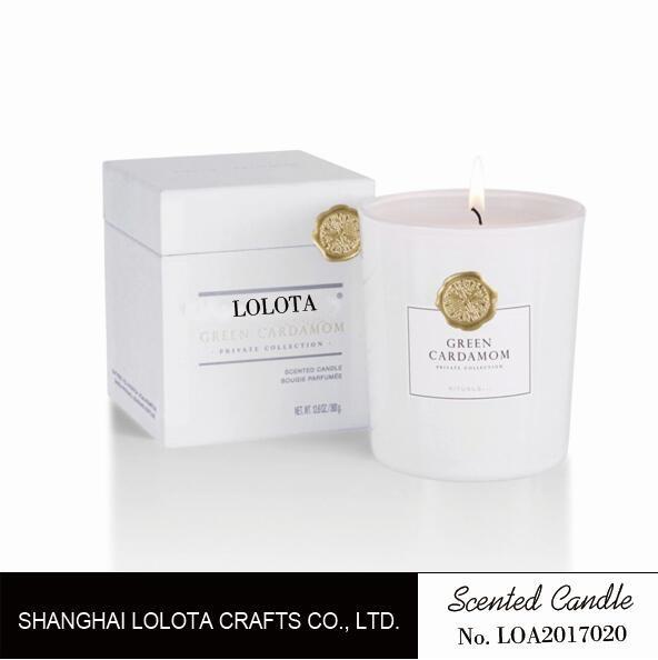 Home Decor Luxury Scented Candle In Glass Bottle , Fresh And Pleasant Fragrance