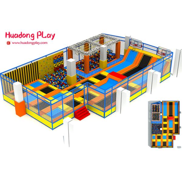 Commercial Grade Trampoline Park Equipment , Indoor Rectangular Trampoline 200sqm