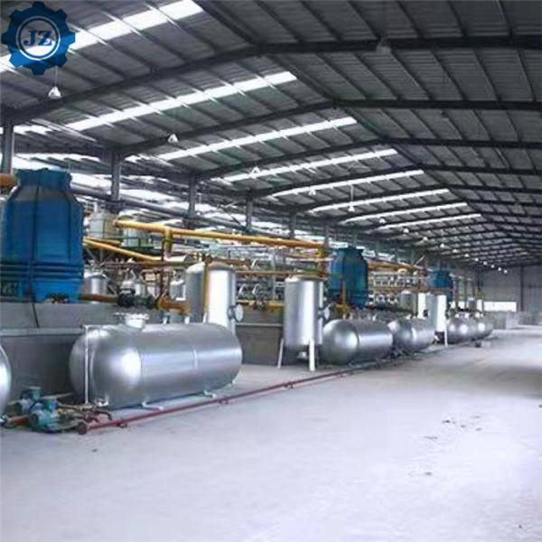 neumático de la basura de la planta de 30t 30 Ton Fully Continuous Tyre Pyrolysis a la máquina de gasolina y aceite