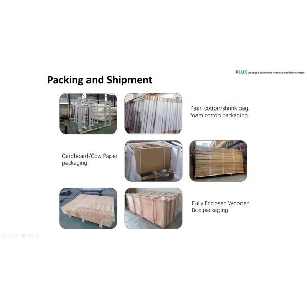 Bulletproof White Aluminum Sliding Doors Standing Impact Glass Prefabricated