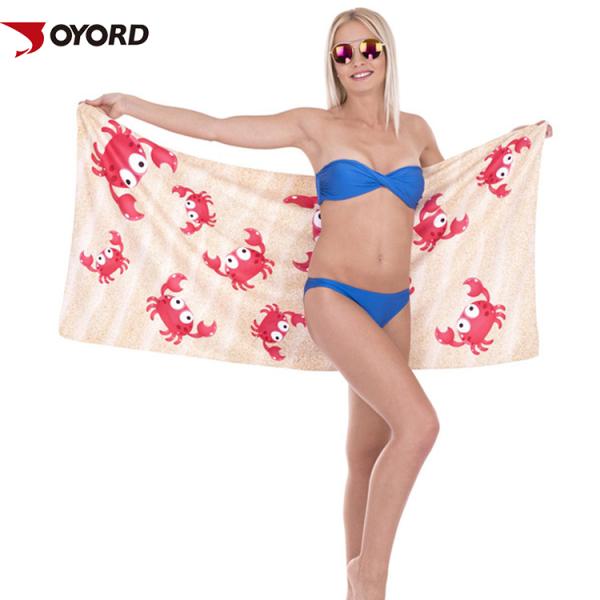 OEM ODM Service Sublimated Beach Towels Adults Size 3D Presonal Customized Pattern