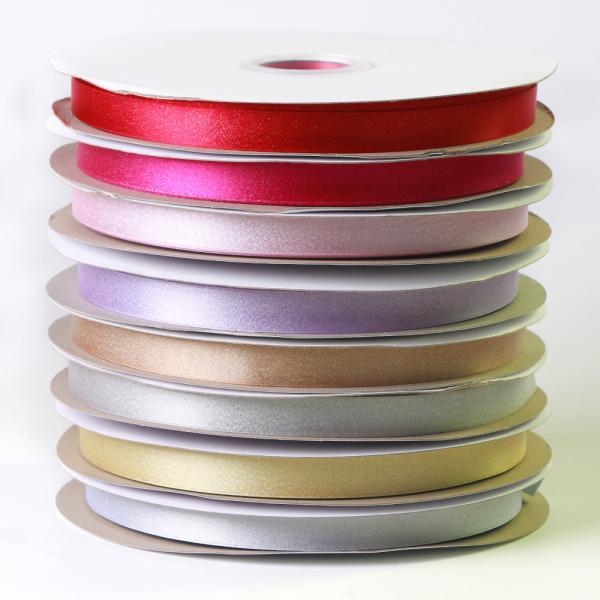 Selling Silver Metallic 100% Polyester Satin Ribbon with 7 Days Sample Order Lead Time