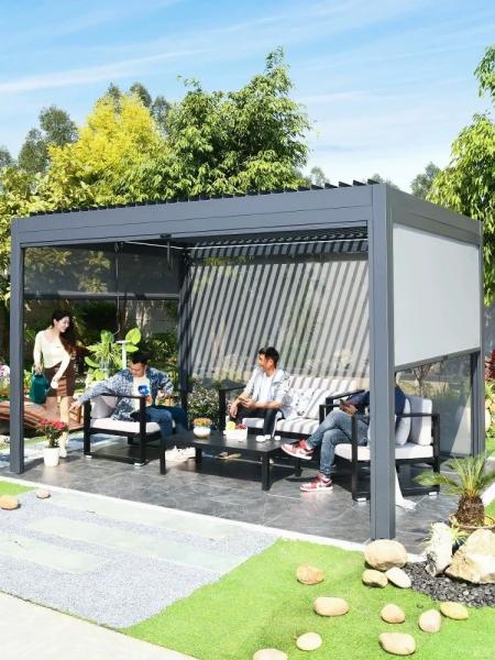 Create the Ultimate Outdoor Retreat with an Aluminum Pergola Canopy Polycarbonate Roof and Anchoring Kit Included