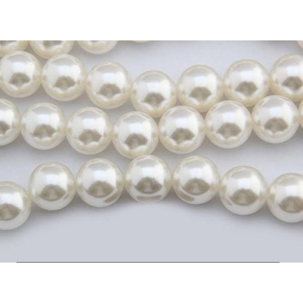 High Quality Big DIY Beads ABS Plastic 18mm Round  White  Imitation Pearls Beads Strand s