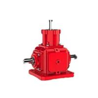 Caja de engranajes de bisela espiral de la serie T25 montada en pie Eje sólido