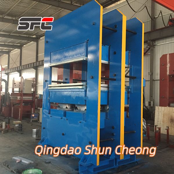 PLC Control Hydraulic Vulcanizing Press Machine with Customized Size and 0-100MPa Pressure Range