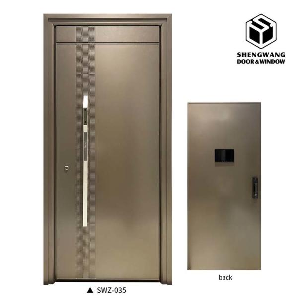 Safety Wooden Fire Aluminum Room Doors With Beauty THK 45mm Finishing Panel Finished