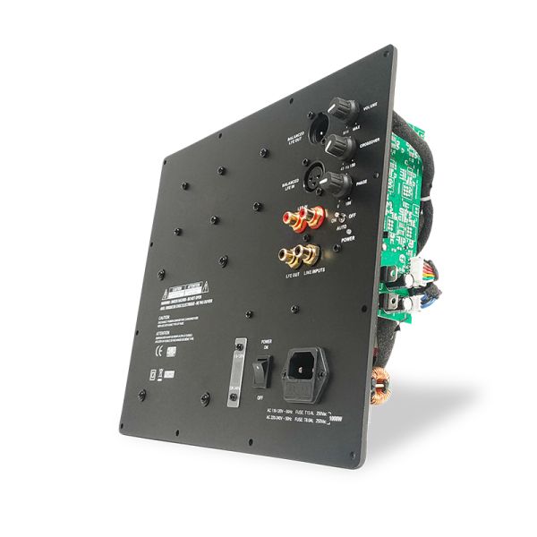 1000 Watts RMS Mono Home Audio Subwoofer Cabinets Plate Amplifier Class D