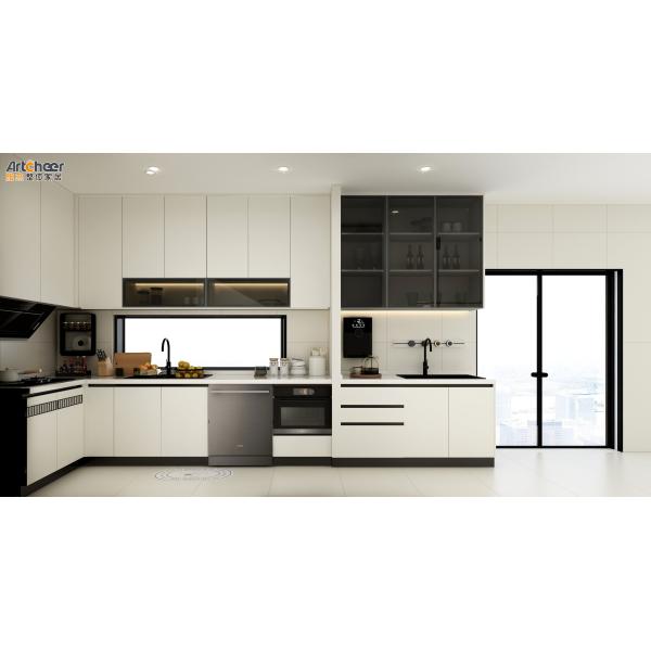 American Shaker Style Solid Wood Kitchen Cabinets with Modern Stylish Sink Accessories