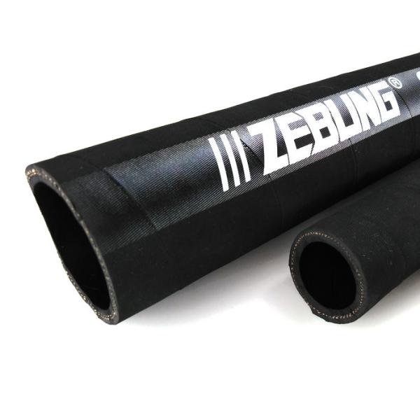 4 Inch Flexible Rubber Air Water Discharge Hose Textile Braided Reinforcement