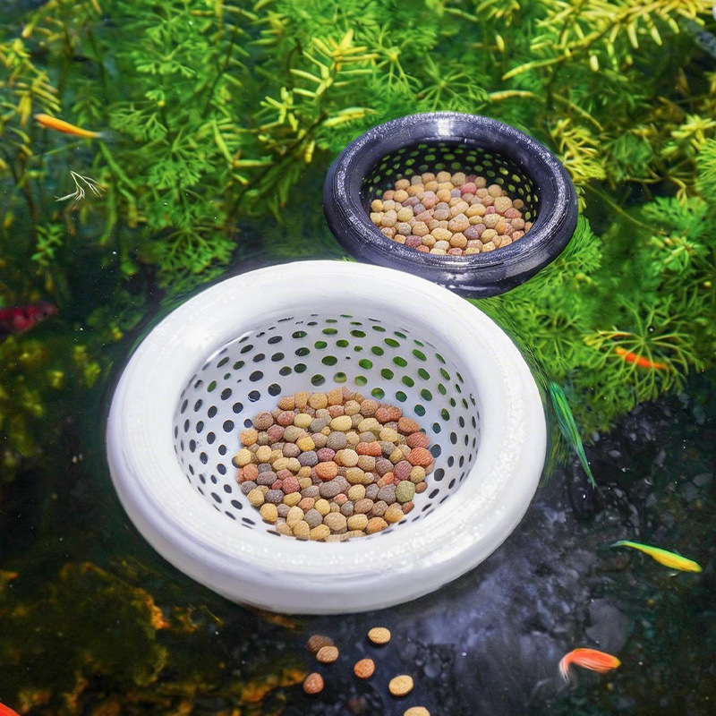 Fish tank floating feeding ring creative aquarium landscaping set feeding device