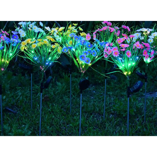 Solar Artificial Daisy Flower Lights Ground Decoration Lawn Lamp