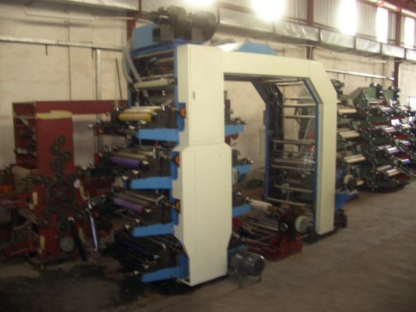 8 Color Flexographic Printing Equipment For Plastic Film / Cellophane Paper
