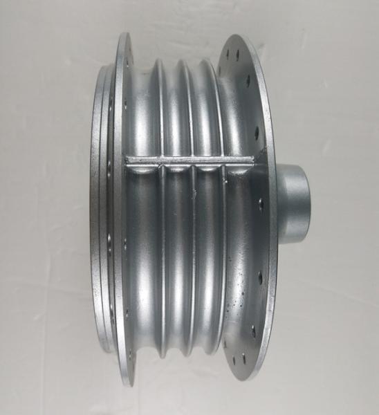 Aluminum Alloy Motorcycle Wheel Front / Rear Hub Assy Sliver White Color