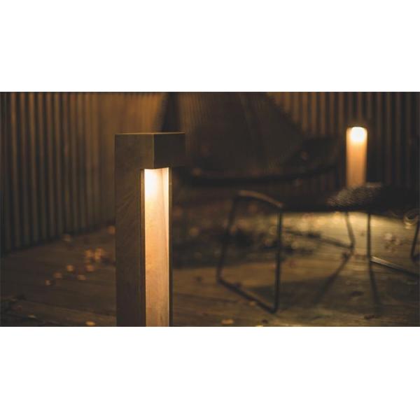 квадрат 40cm современный привел освещение пути Corten света палов стальное ржавое