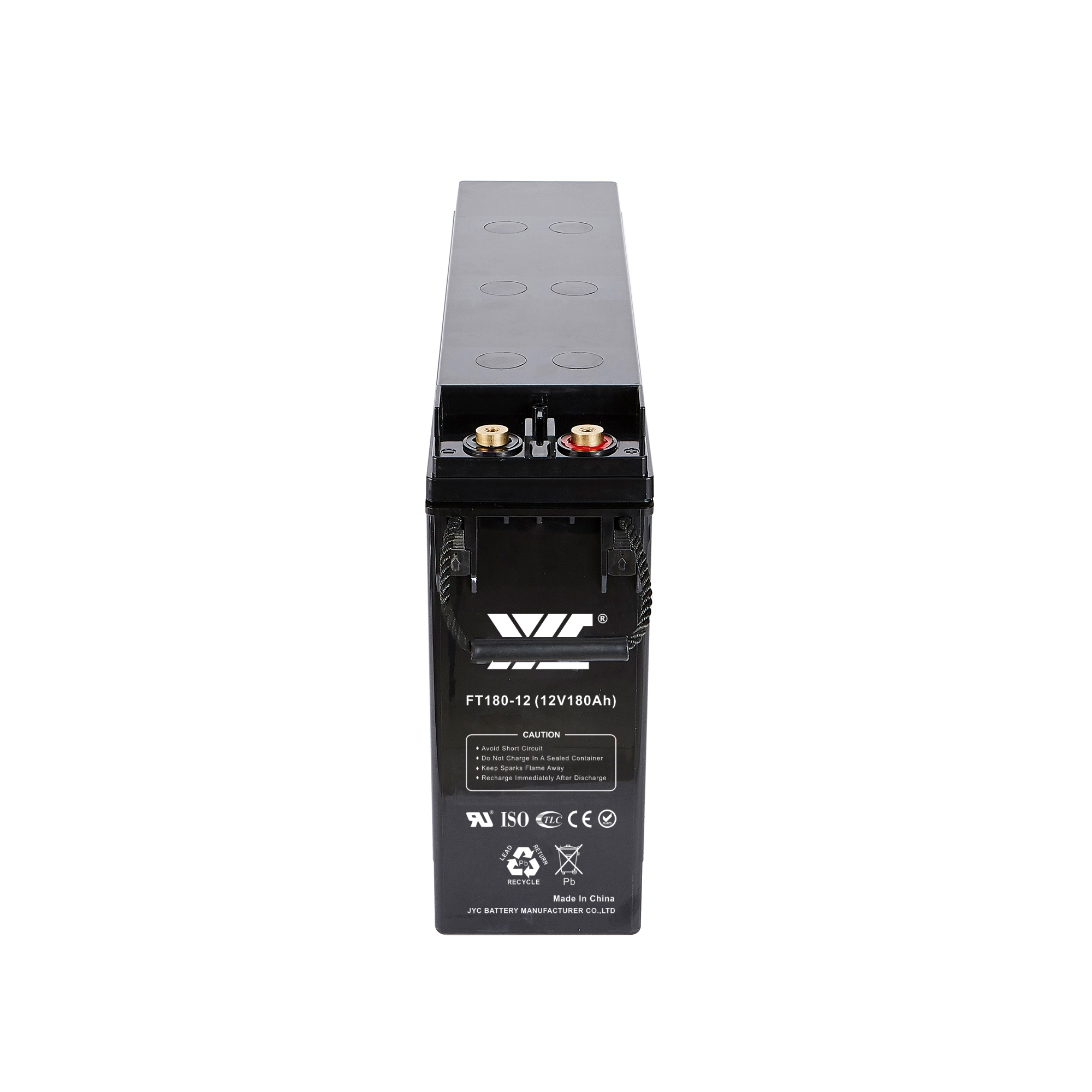 Front Terminal Telecom Battery 12V 180AH Battery For Telecom Towers