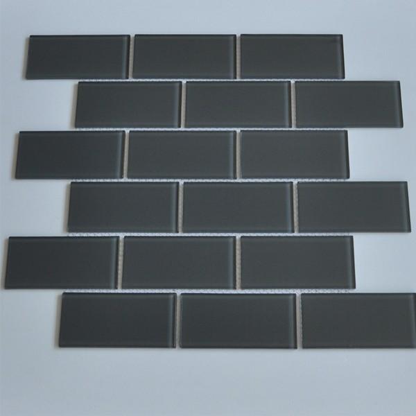 4MM Thin 2 X 4 Brick Small Glass Mosaic Tile Bathroom Glitter Mosaic