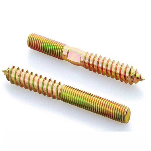 Tornos de madera de doble rosca perno con sistema de medición INCH acabado plano