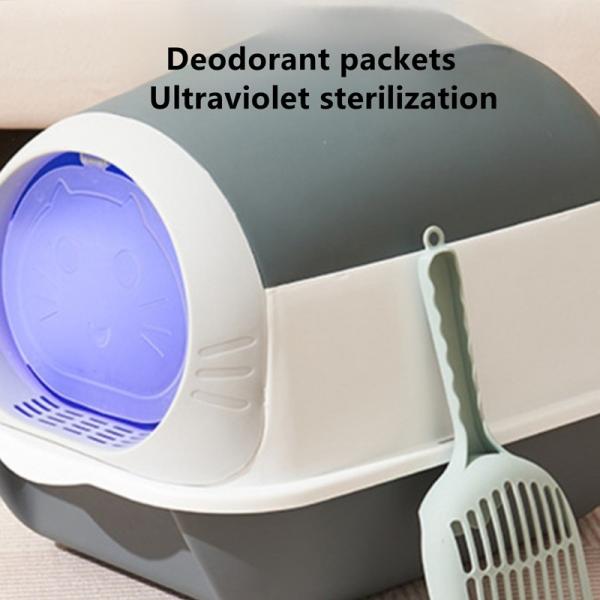 Receptor de residuos cajas de basura inteligentes para mascotas impermeable para adultos mayores control de olores