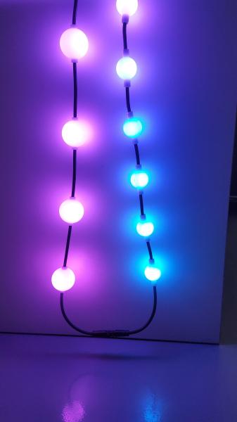 Luz de bola de pixel tricolor LED para decoração de festa de Natal ao ar livre