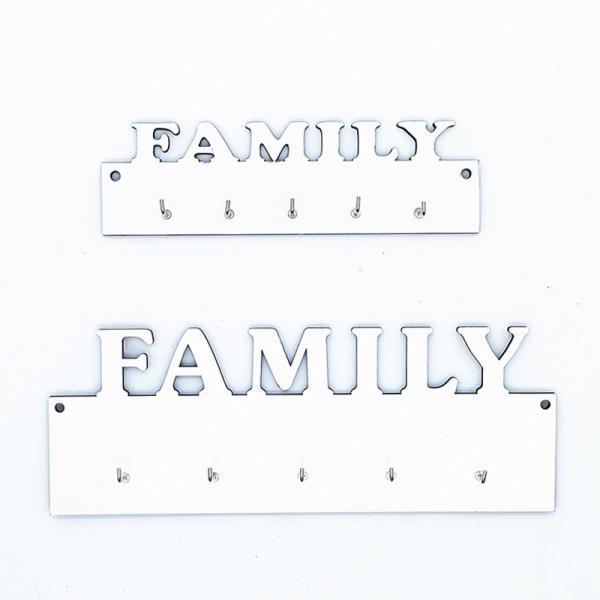 5mm Thickness Sublimation MDF Blanks LOVE HOME FAMILY Wooden Key Sign