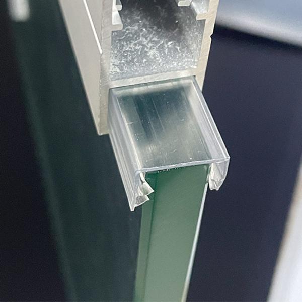 Co Extruded PVC Weather Stripping 10mm Glass Door Strip waterproof