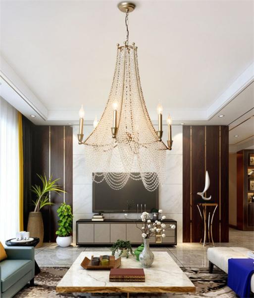 Long chandelier crystal decoration lamp hall lighting villa building spiral staircase chandeliers(WH-CI-121)
