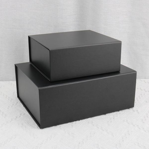 Caja magnética de papel con logotipo impreso personalizado, embalaje de lujo, plegable, de cartón reciclable, caja de regalo