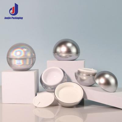 Round Shape Acrylic Cosmetic Jar 10g 20g 30g 50g Mini Cosmetic Jars  For Skin Care Cream