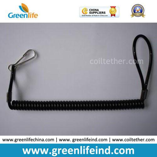 Fashion Accessories Black Elastic Safety Rope w/loop Ends and Strong Wire Core