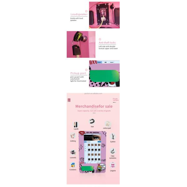 Eco-Friendly Beauty Vending Machine for False Eyelashes and Nail Products