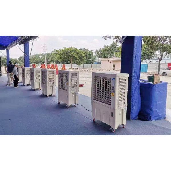 Electric Portable Water Evaporative Air Cooler Floor Standing Components-Motor Pump Bearing Engine 220V Certified for Hotels