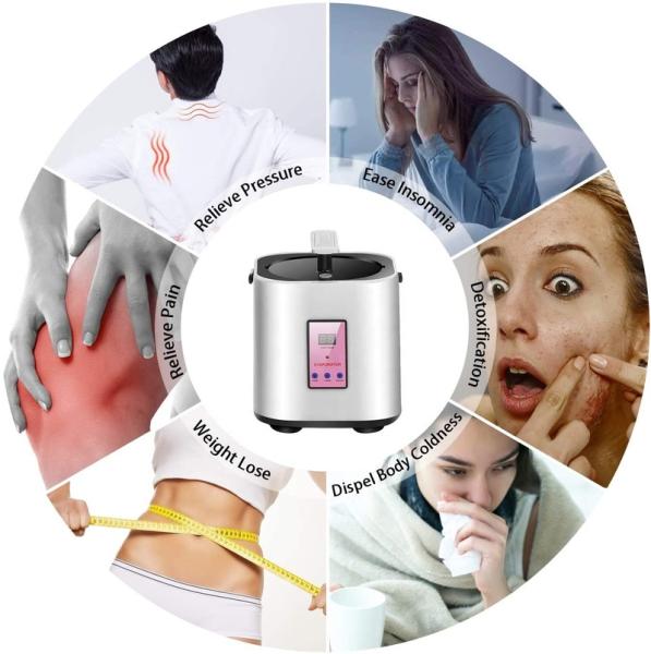 Portable Personal Indoor Spa Sauna Tent Computer Control Panel Computer Control Panel Steam Remote Control One Person Sauna for Home Relaxation Therapeutic Detox