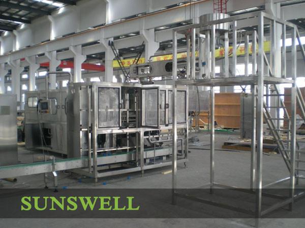 2000BPH 5 Gallon Water Filling Machine , Barrel Washing Filling Capping Machine