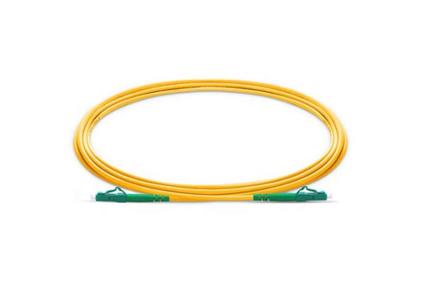 Yellow LC APC Dia2.0mm Fiber Optic Communication Cable for FTTH