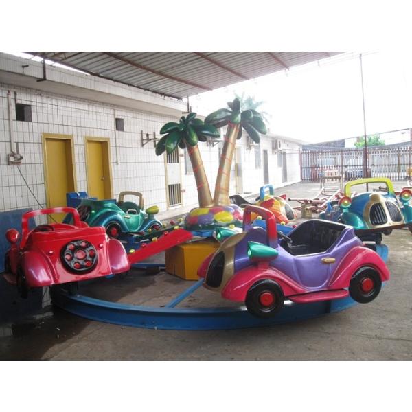 Motor Shape Children's Amusement Park Rides , Kids Carnival Car Carousel Ride