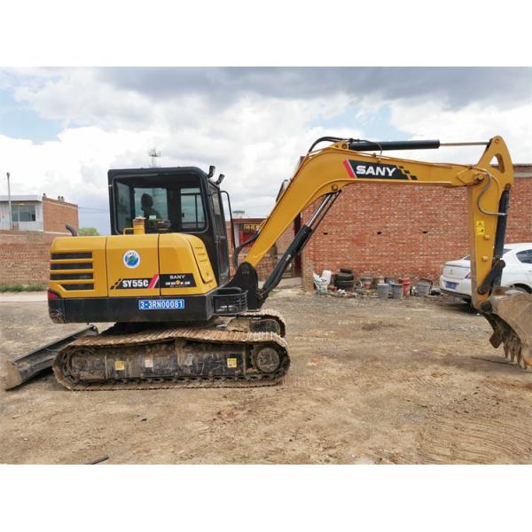 Used Sany SY55 Mini Excavator with Crawler Chain Operating Weight 5780 KG in Shanghai