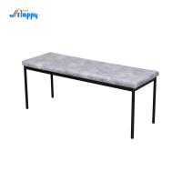 Benche de salon en cuir personnalisé moderne facile à entretenir pour chambre DC-7518