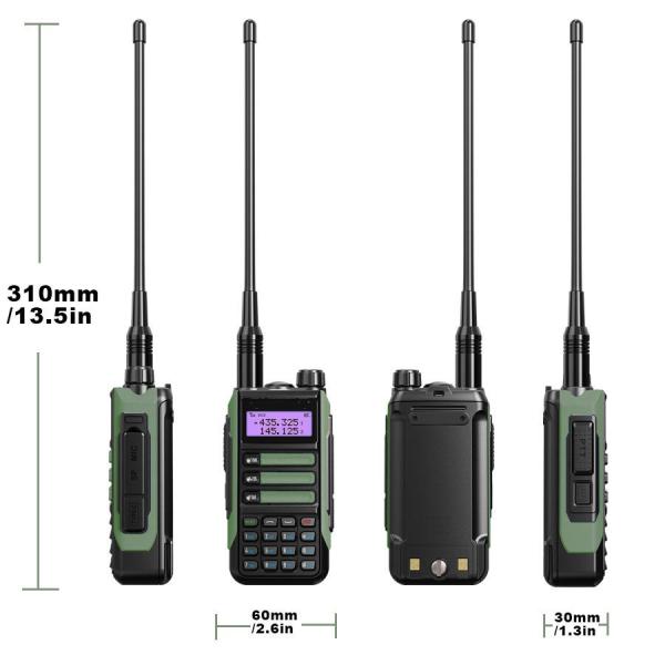 Handheld Walkie Talkie TYPE-C Recharger Long Range Waterproof UV16 Transceiver Ham Radio