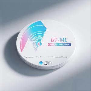 低温ジルコニア UT-ML 1480-1510℃ 範囲 1150-1250 HV10 3ユニットブリッジ <100μg/cm² 溶解度
