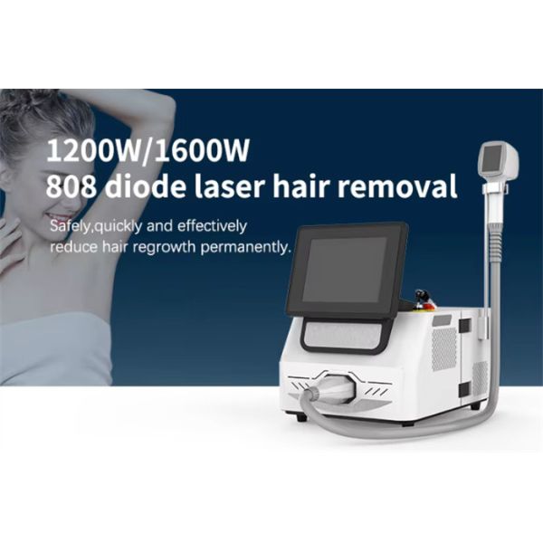 Effective 1200W-1600W Hair Removal Epilator 808nm Diode Laser Machine