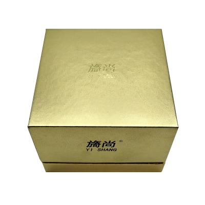 Amostra grátis Custom Luxury Personalizado Cartão Jarrões de presente de ouro Caixas de embalagem cosmética para cuidados com a pele