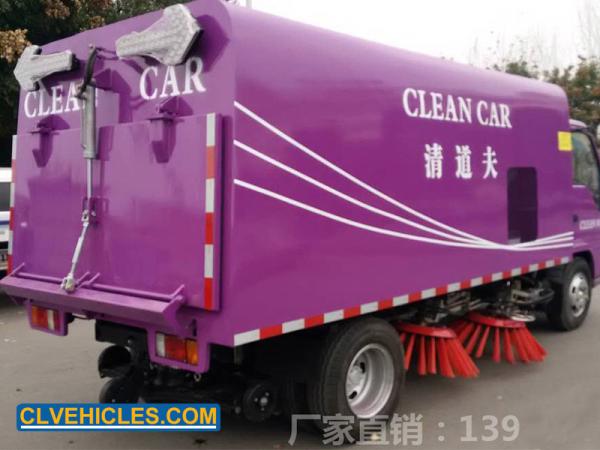 Diesel ISUZU Road Sweeper Truck 2000L Water Tank 3000L Sewage Dusty Tank