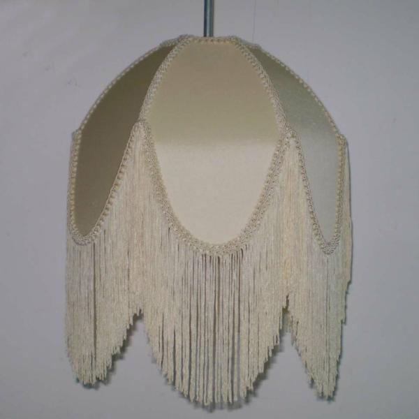 Gold Barrel Victoria Lamp Shade 21*40*26cm With Beaded Fringe